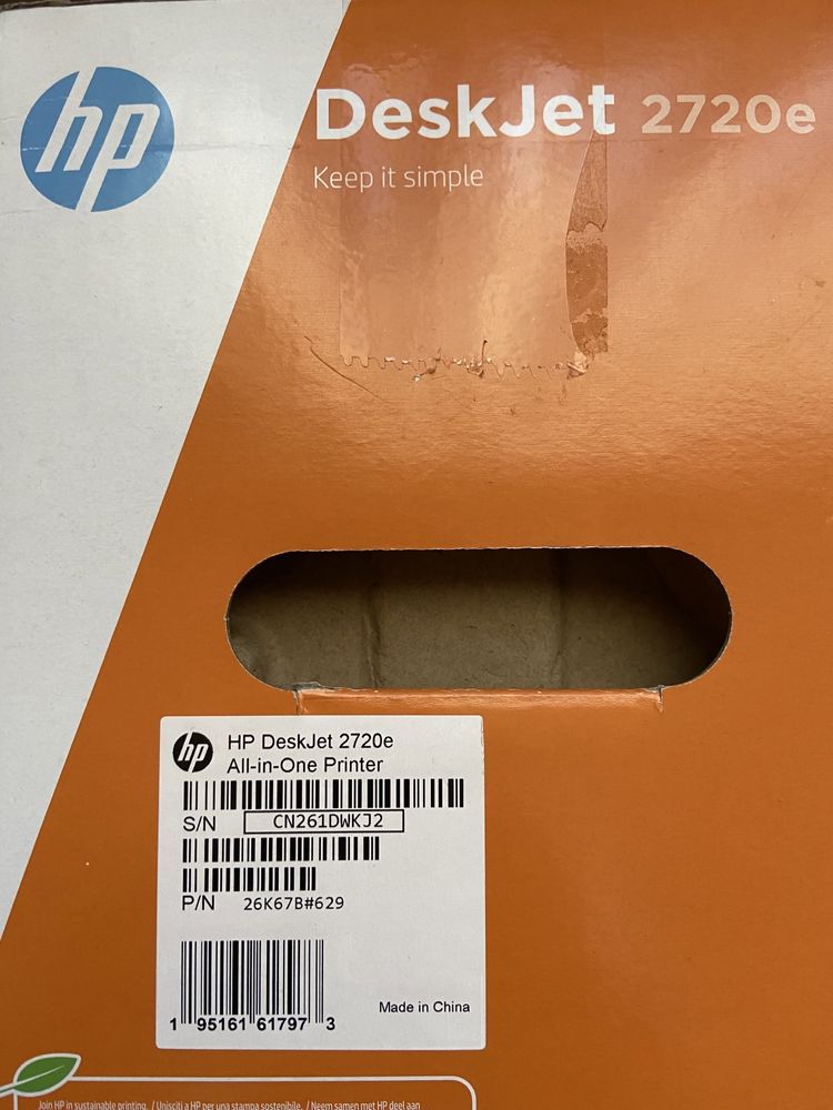 Impresora HP Desk Jet 2720e