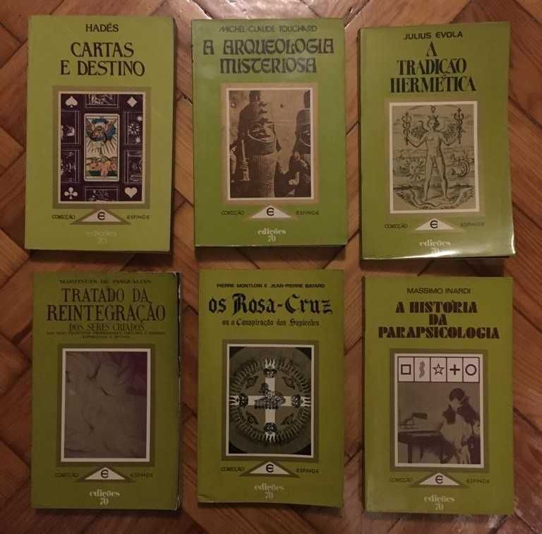 Vários livros da Colecção Esfinge