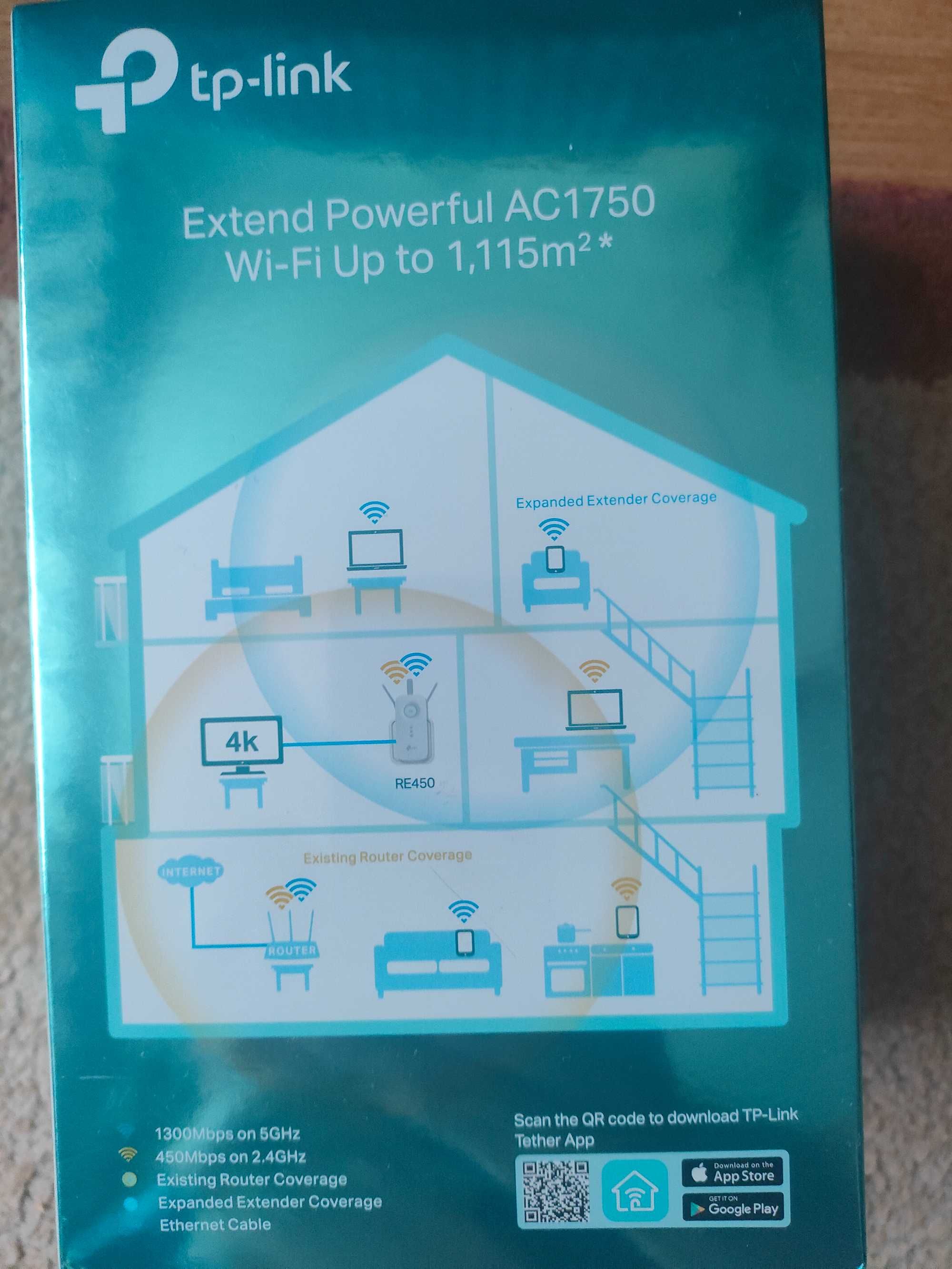 Wzmacniacz sygnału WiFi TP-LINK RE450, 1750Mb/s
