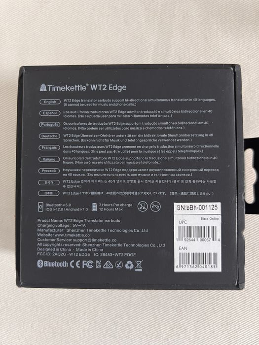 Translator Timekettle WT2 Edge