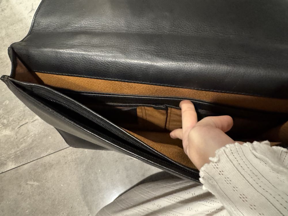 Aktówka torba męska skóra, Samsonite