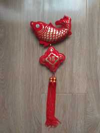 украшение для дома: красная китайская рыбка для привлечения удачи