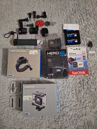 GoPro Hero 5 Black zestaw jak nowy!! Okazja ! Akcesoria kamera