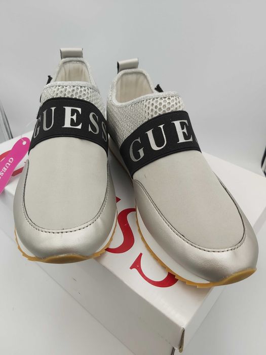 NOWE sneakersy GUESS srebrne trampki rozmiar 40  tenisówki
