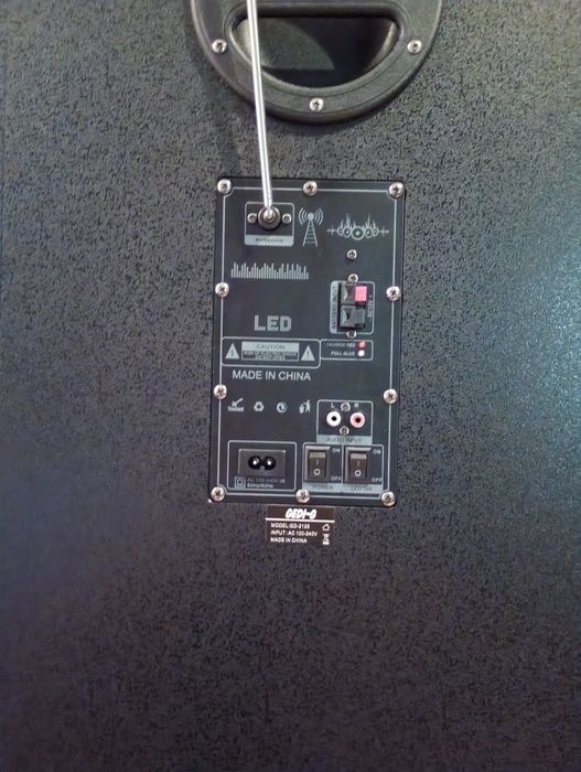 Блютуз караоке акустика GeDi-25(SD,USB,FM) ПультДУ,2микрофона