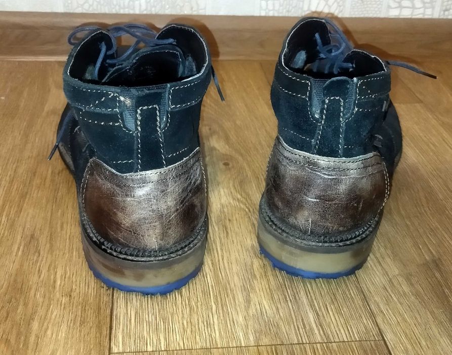 Мужские ботинки Bugatti 46 р (наш 45 р)  кожа + замш