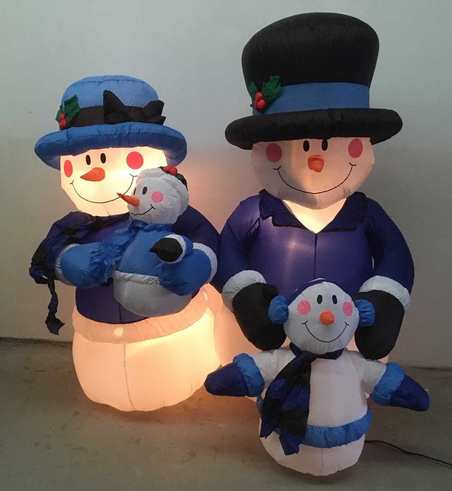 Antigo vtg ~ "INSUFLÁVEL de NATAL" ~ Com luz interior ~ Impecável ~ #5