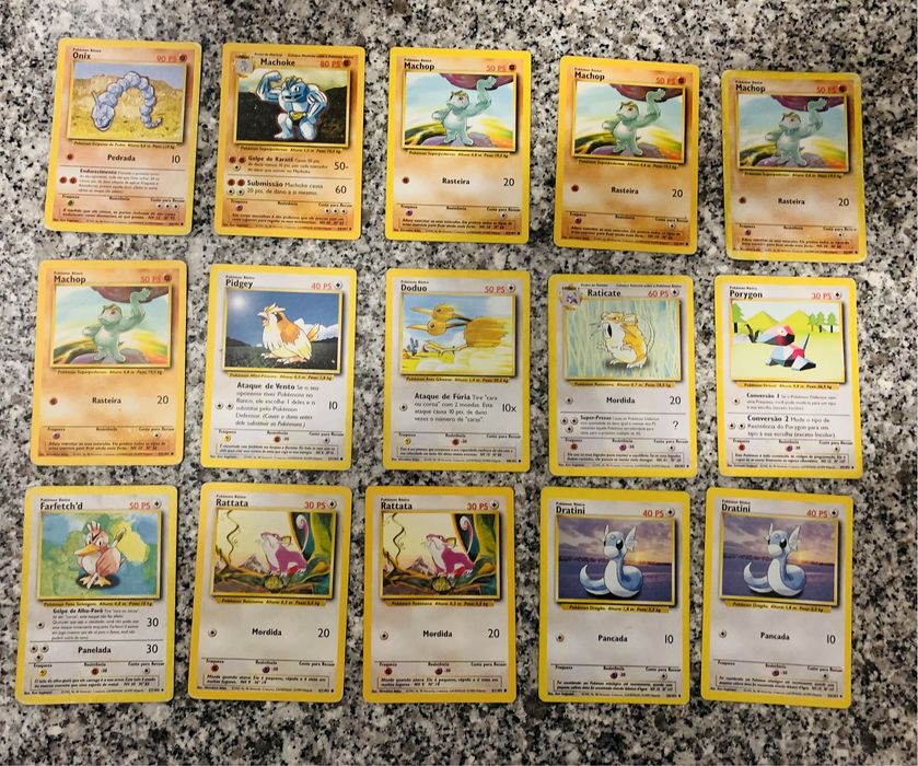 Cartas Pokémon Base Set