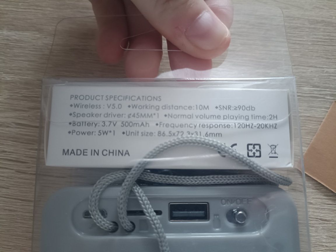 Głośnik Bluetooth Bezprzewodowy Portable Wireless Speaker TG-166