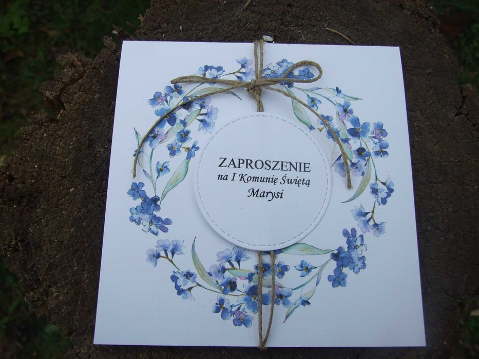 Zaproszenie Pierwsza Komunia Święta 2025