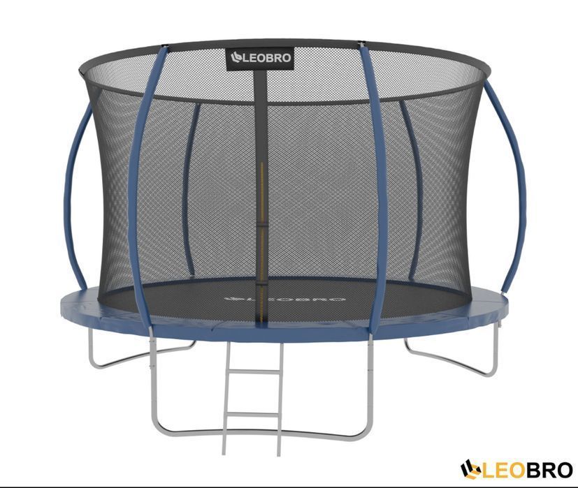 Батут 252 см — LEOBRO Premium Pro 8FT BLUE (з драбинкою)