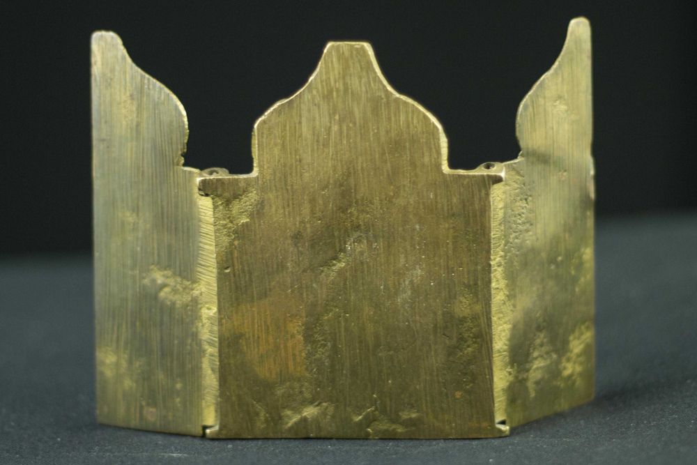 Ikona podróżna trzyczęściowa Rosja XIX w.