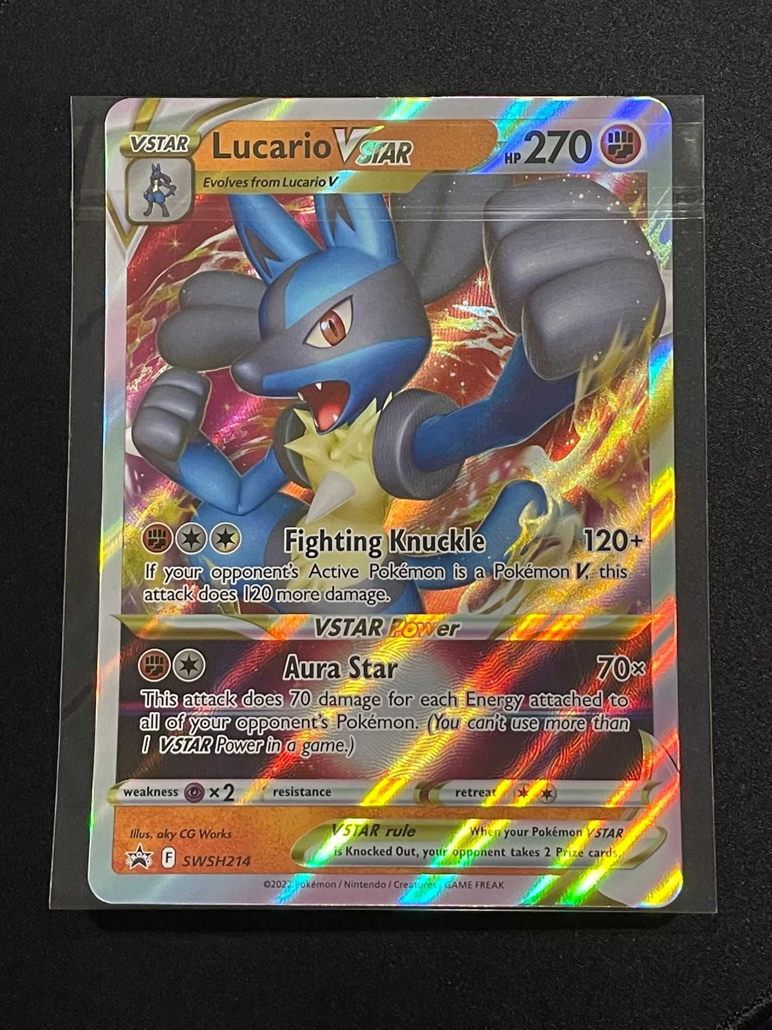 Carta Pokémon Lucario VStar [Jumbo] SWSH214