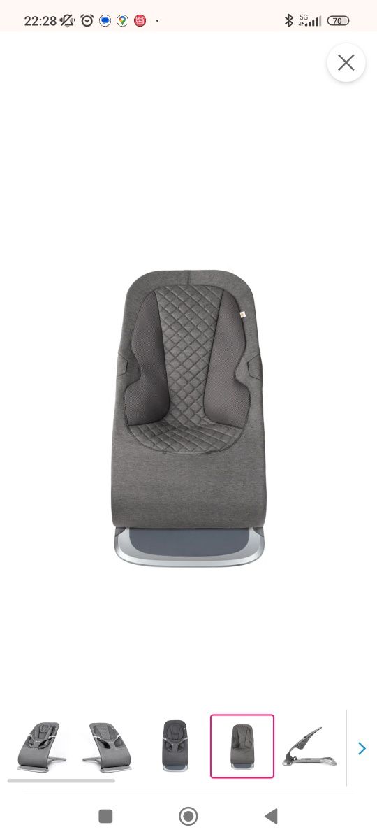 Espreguiçadeira  Ergobaby Evolve Charcoal Grey