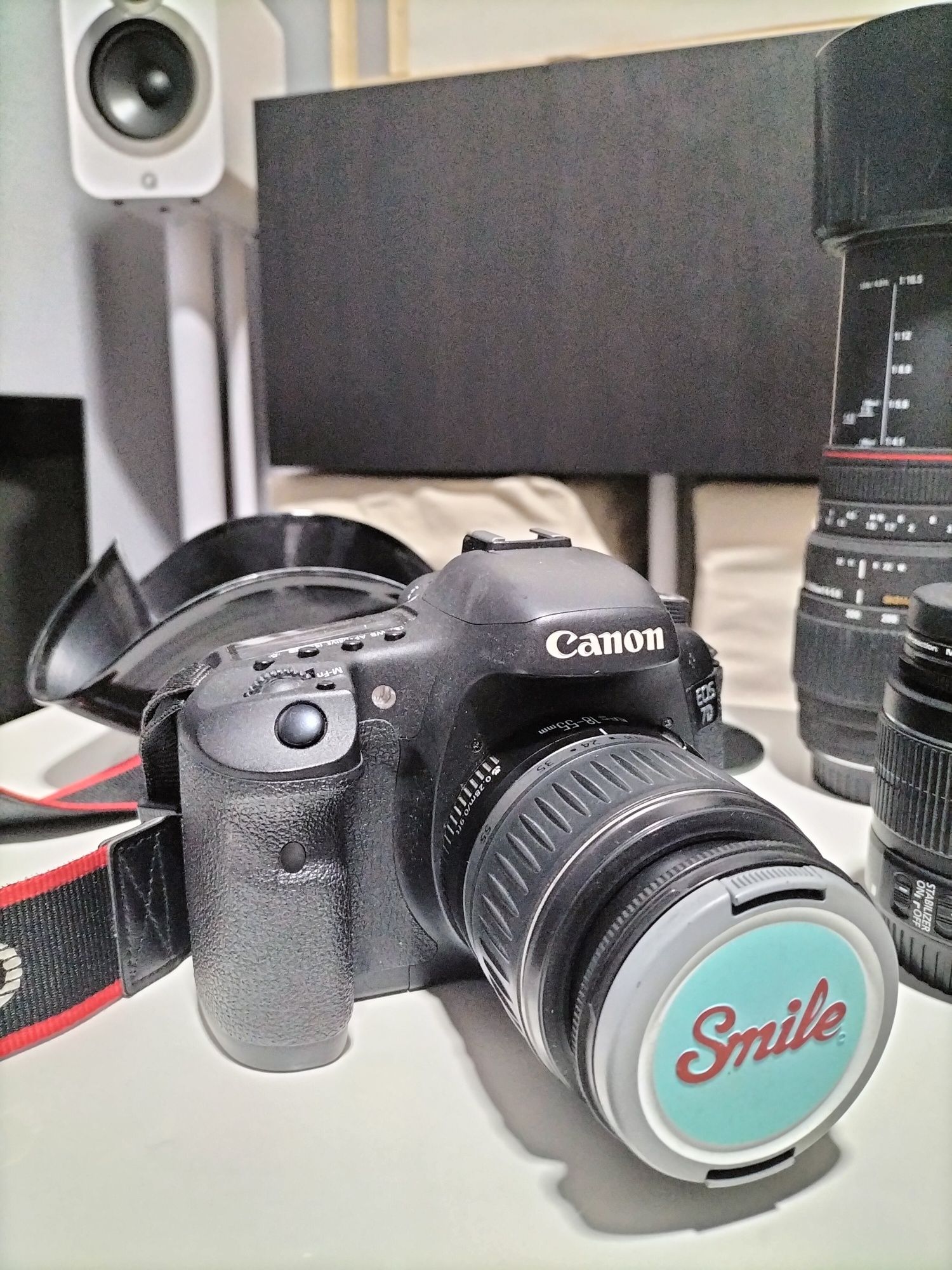 Canon 7D +4 lentes +carregador de bateria