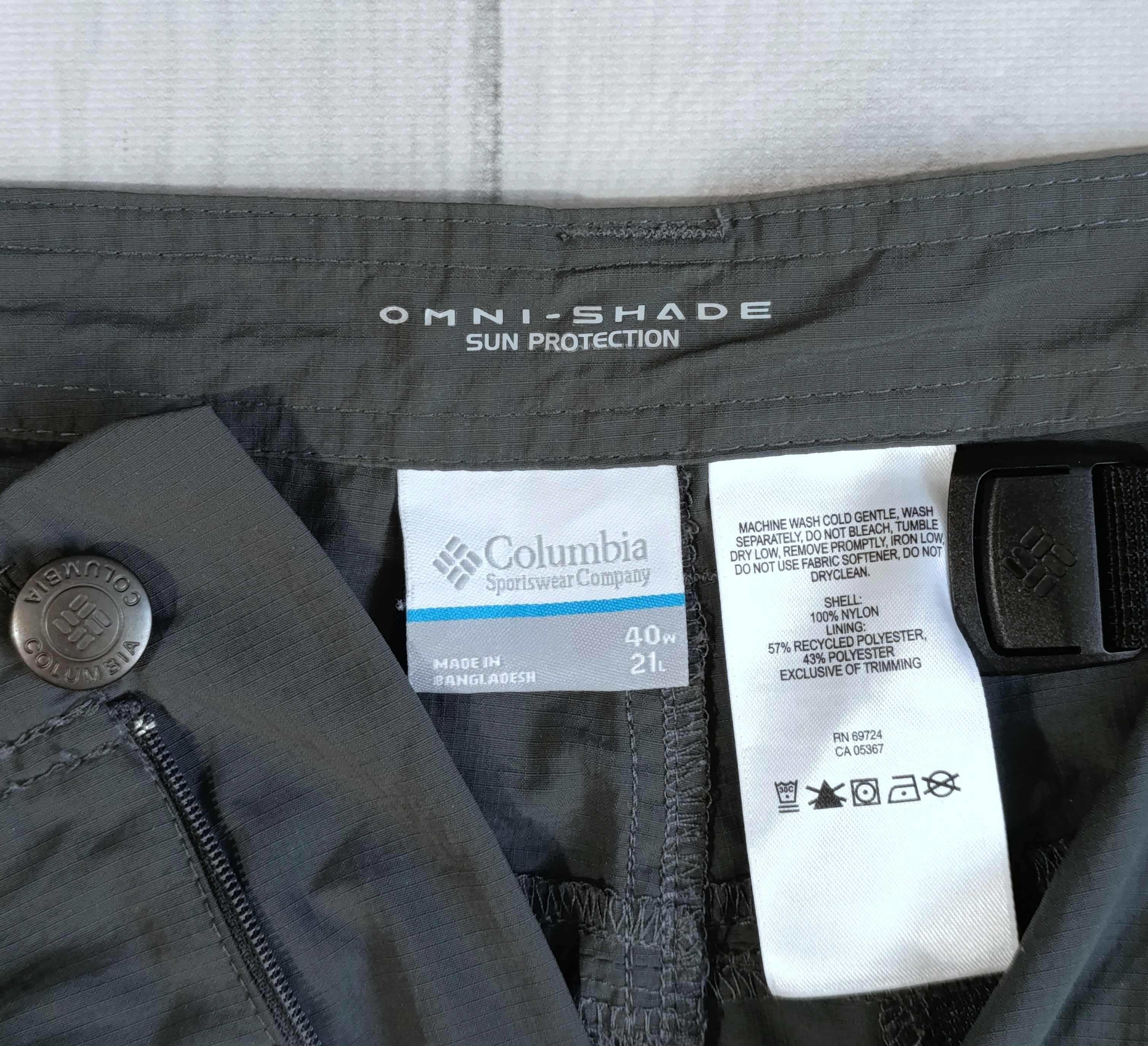 Spodnie 3/4 Columbia Omni Shade r. 40/XL + pasek