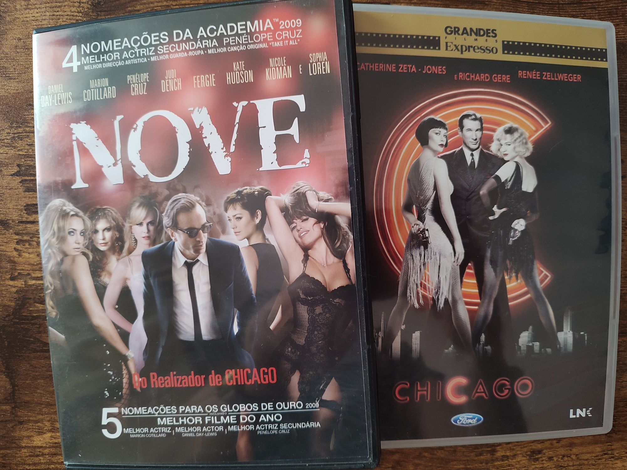 Pack DVDs Musicais Chicago + Nove Originais