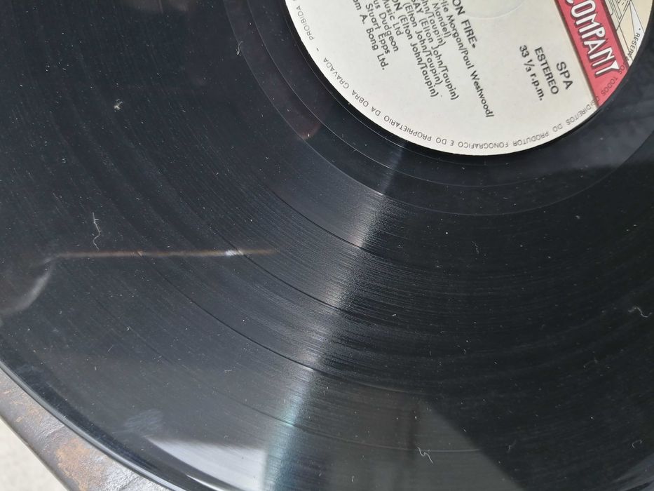 lp , vinil , elton jonh , ice on fire 1985