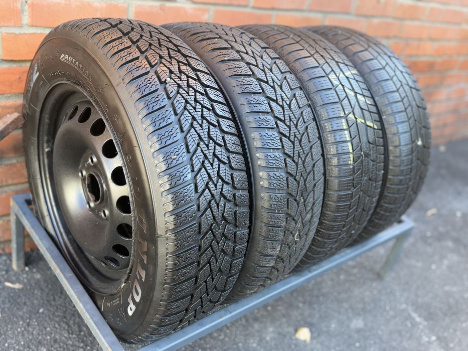 Комплект резина 2022 195 55 15 зима та диски ДИСКИ 5 112 VW SKODA