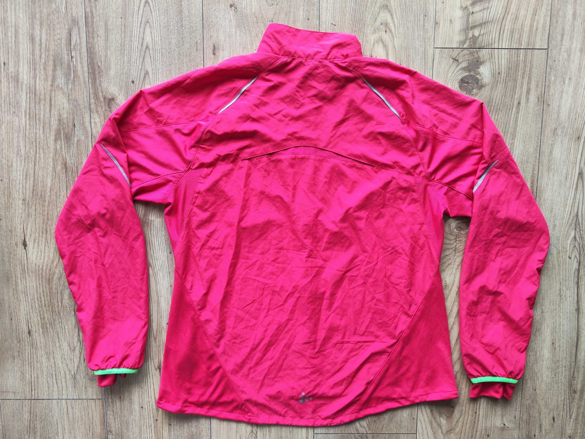 Kurtka sportowa damska Craft wiatroodporna do biegania różowa