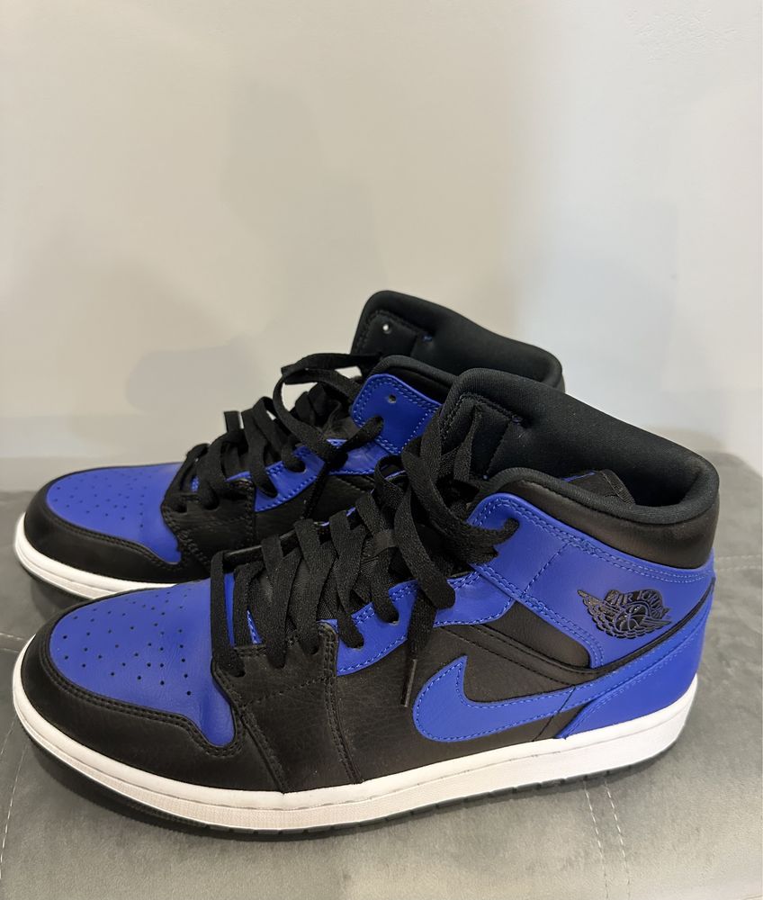 Кросівки Nike Air Jordan 1 Mid Royal Black Blue