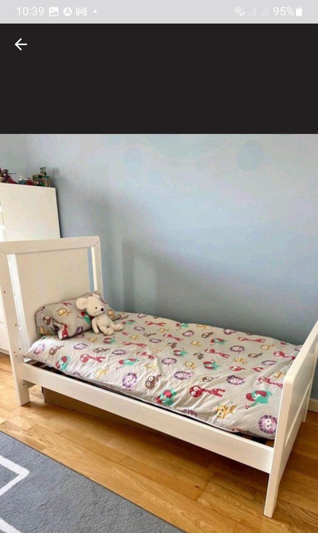 Cama e colchão (branco mate), como novos e sem defeitos!