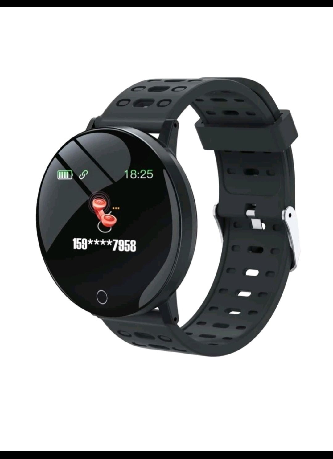 Czarny zegarek Smart watch