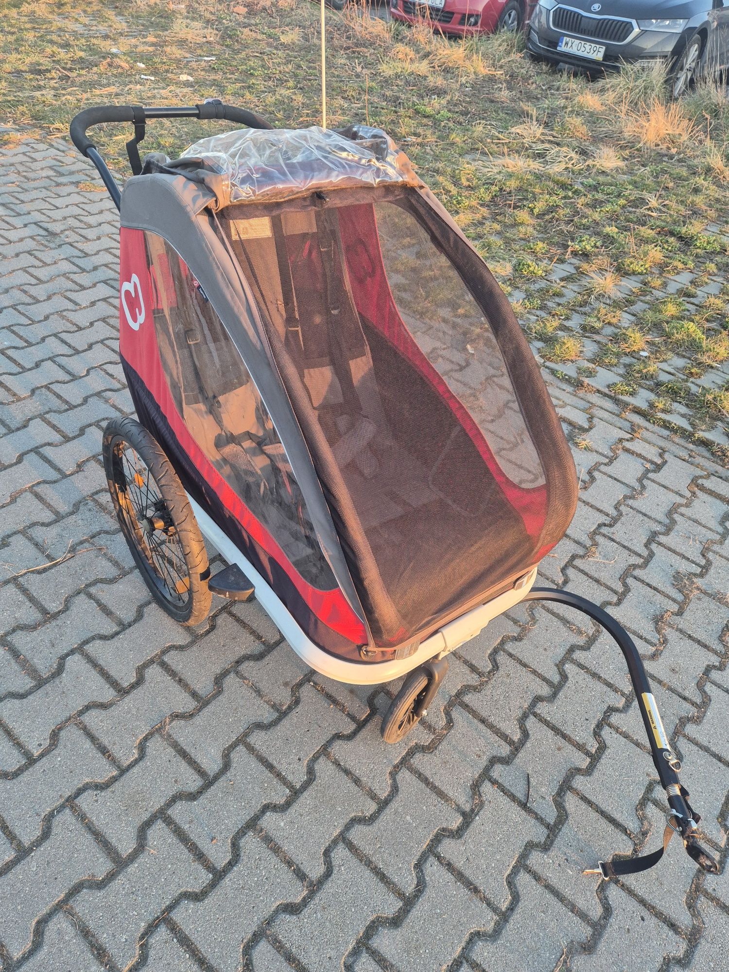 Przyczepka rowerowa i wózek hamax, dwu osobowa 2w1