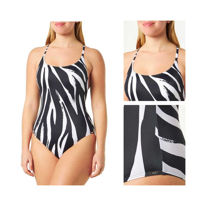 Strój Kąpielowy TRIUMPH Summer Mix Match OP 01 Czarno-Biały 40D