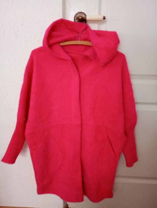 Nowa alpaka damska oversize fuksja