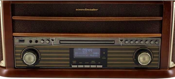 Soundmaster NR545 radio cyfrowe DAB + FM  z gramofonem CD BT RDS