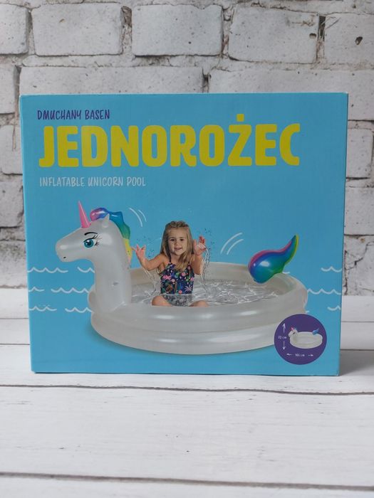 Dmuchany basen Jednorożec besenik dla dzieci ogrodowy nowy