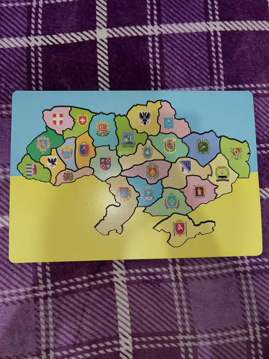 Карта України дитяча пазл