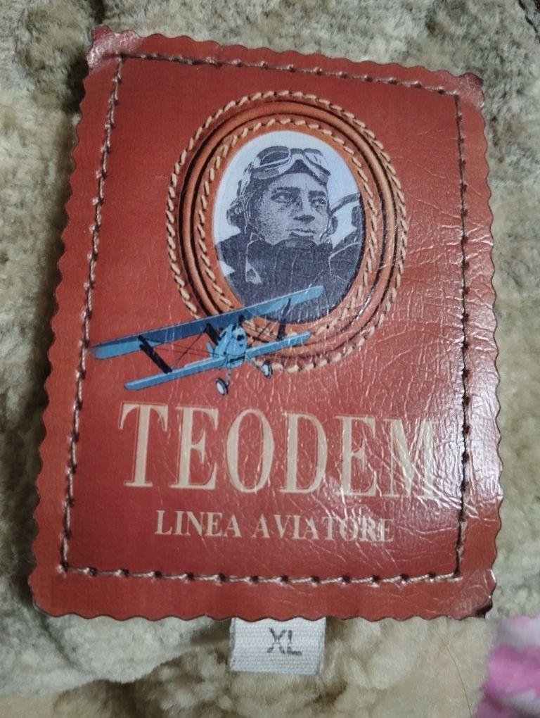 Зимн. Кожан.КУРТКА-бомбер из Натурал.Овчины TEODEM Linea Aviatore s.XL