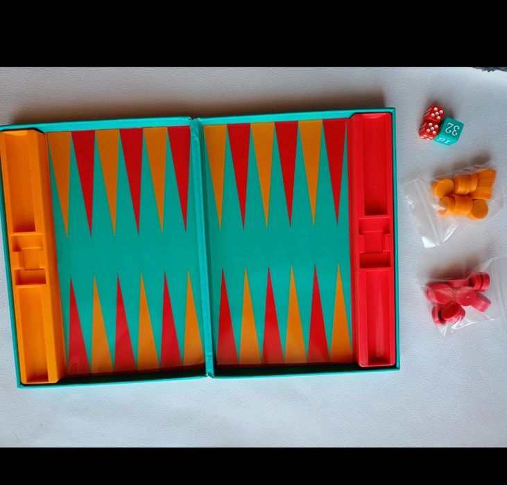 Nr135) gra backgammon gra planszowa rodzinna