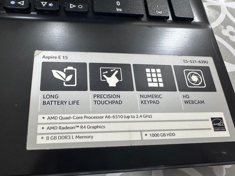 Computador Acer AMD6 Aspire E15