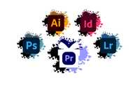 Pakiet(Illustrator,Photoshop,InDesign,Lightroom)+gratis PremierPro2023