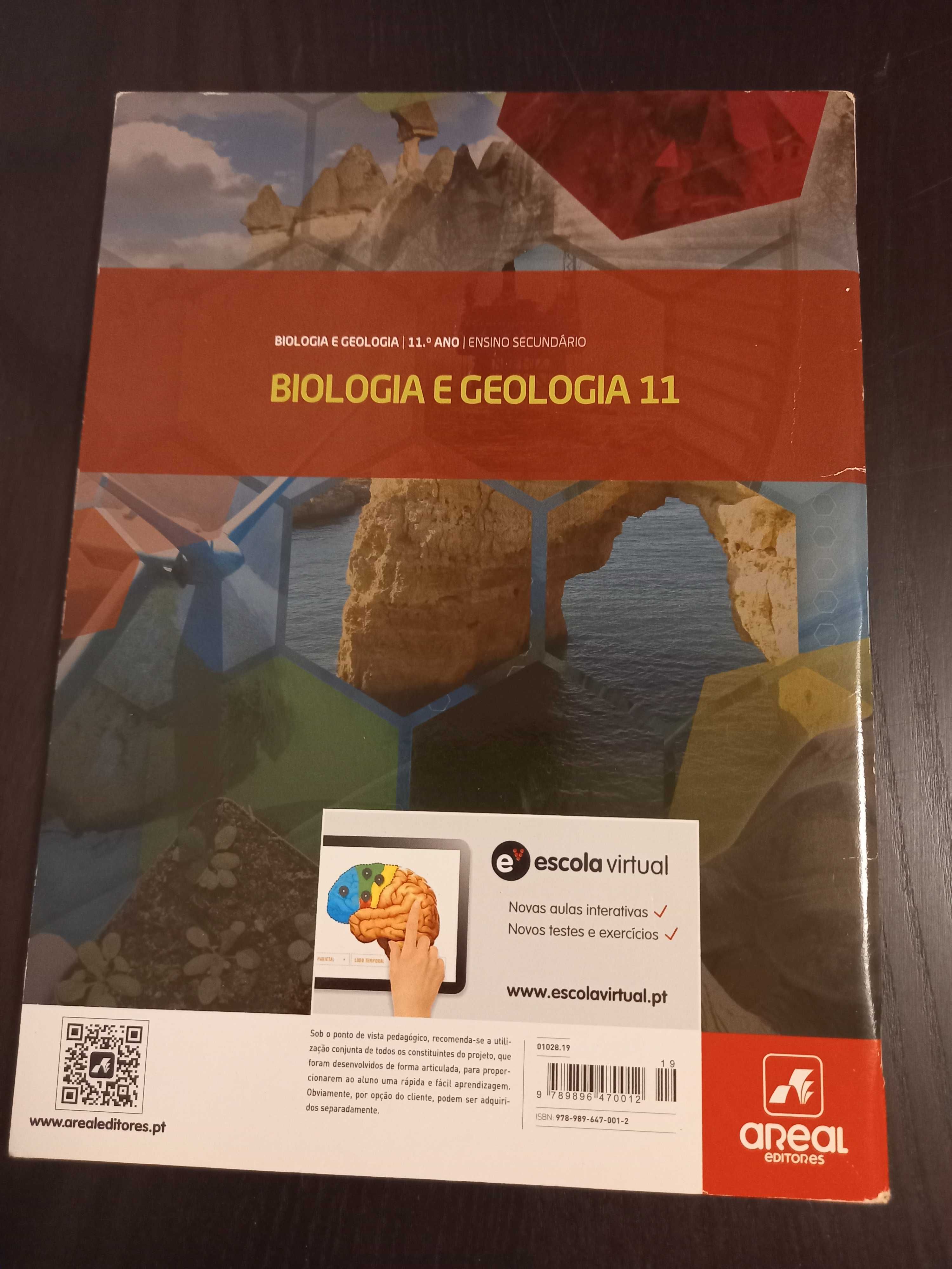 Caderno Actividades Biologia e Geologia 11 ISBN nas fotos