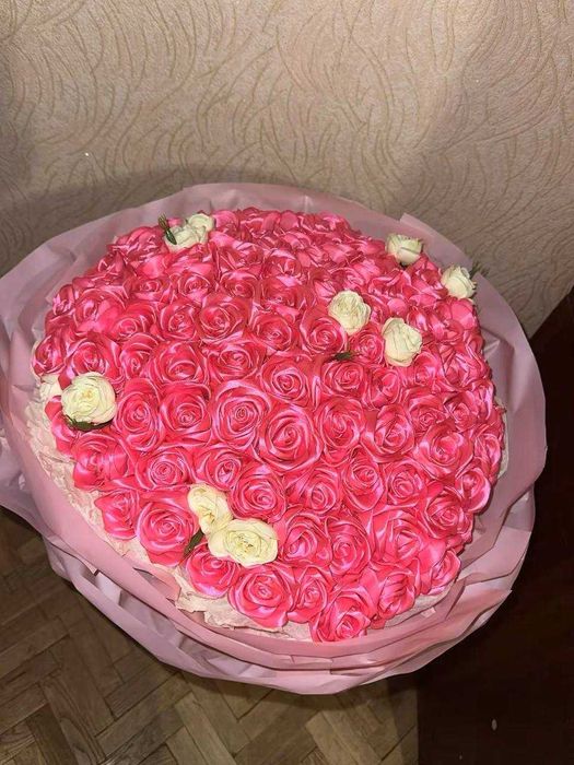 Букети з атласної стрічки