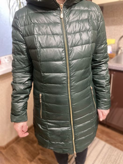 Пуховик пальто на пуху жіночий
