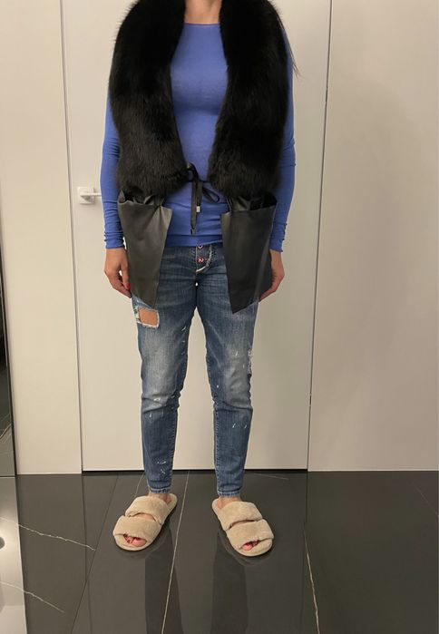 меховая жилетка miu miu оригинал S