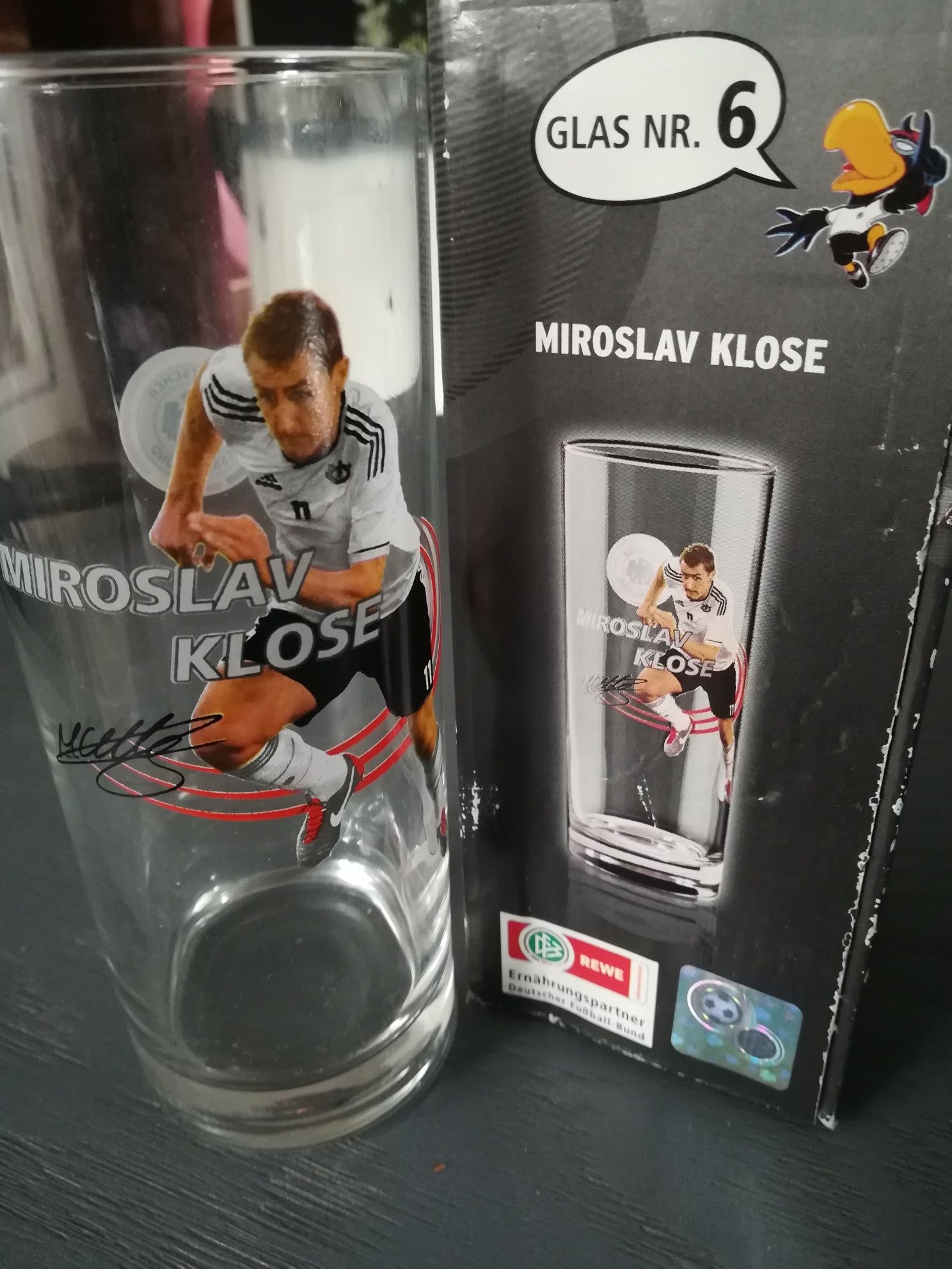 Szklaneczka DFB sammelglas nr6. Miroslav Klose