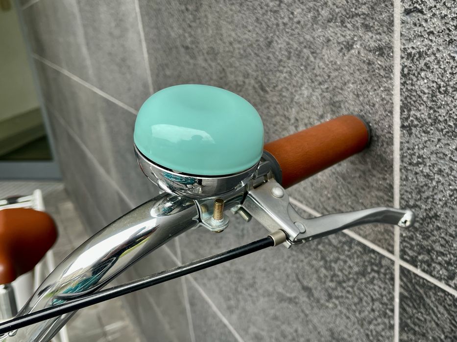 Rower damka holenderski miejski jak nowy kosz retro vintage biały