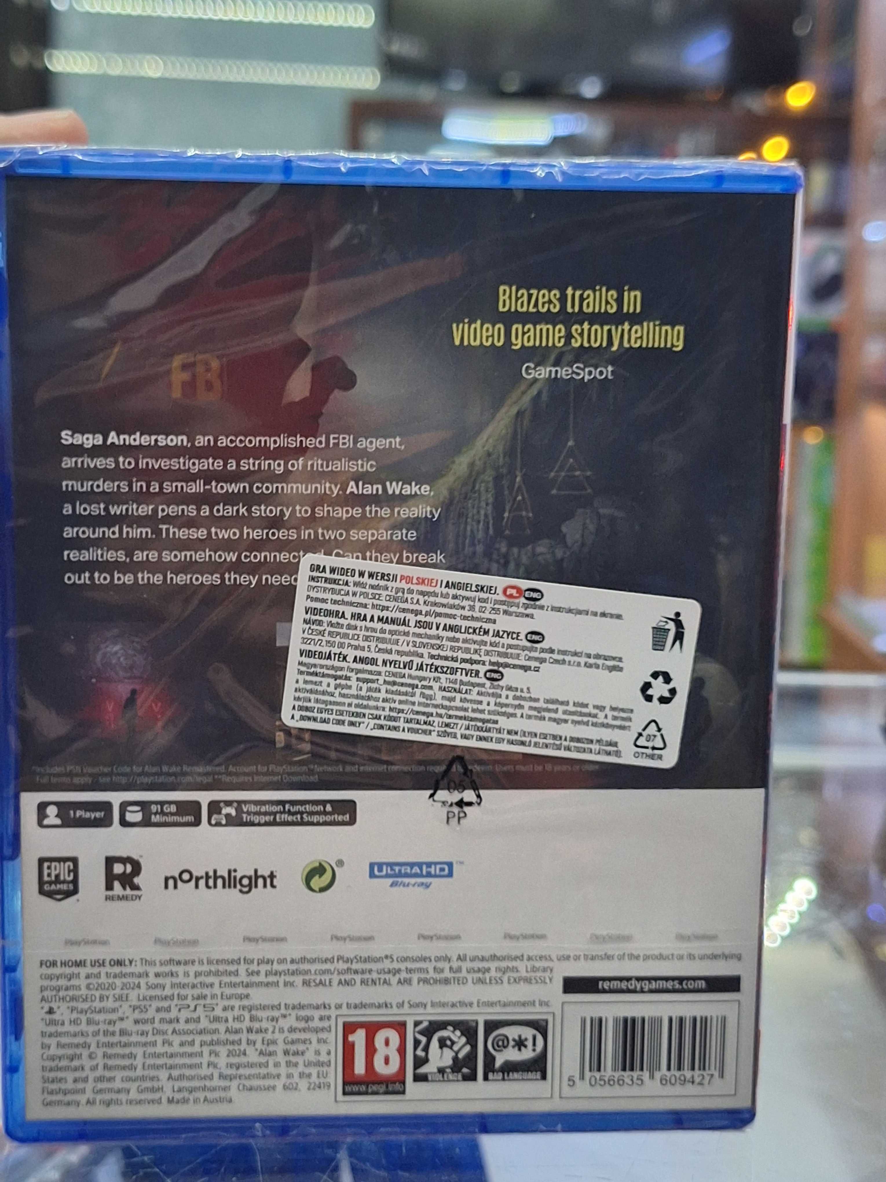 Alan Wake II Deluxe Edition PS5, NOWY, Centrum Grania