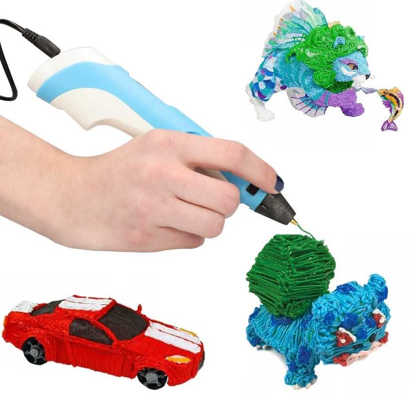 Długopis 3D PEN 2 drukarka Zestaw Wkłady NA Gorąco DŁUGOPIS-3D-FIOLETO