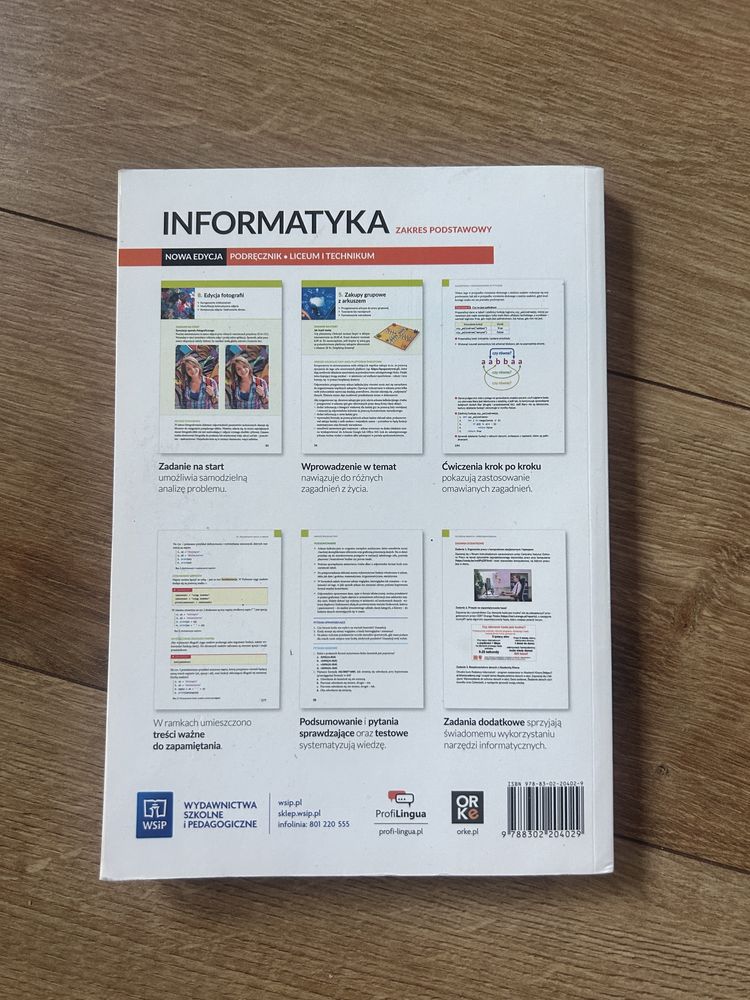 Informatyka klasa 1 Wsip