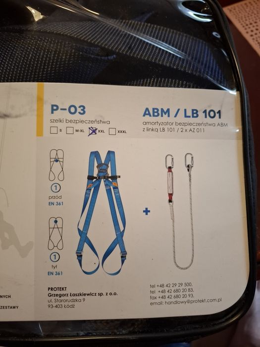 Zestaw Asekuracyjny BASIC 3 do pracy na wysokości