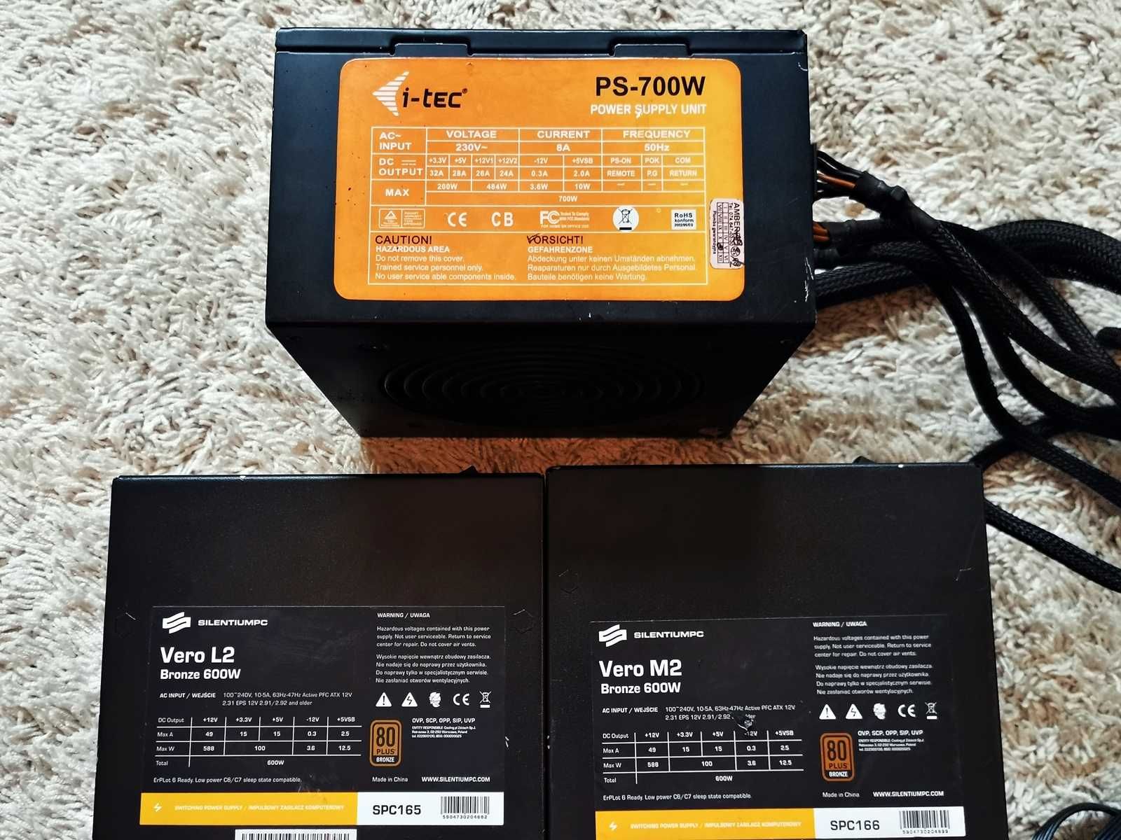 ZasiLacz - 600w 600w 700w - Uszkodzone Wentylatory