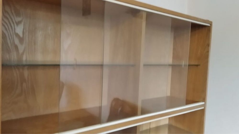 Biblioteczka witryna  retro prl style