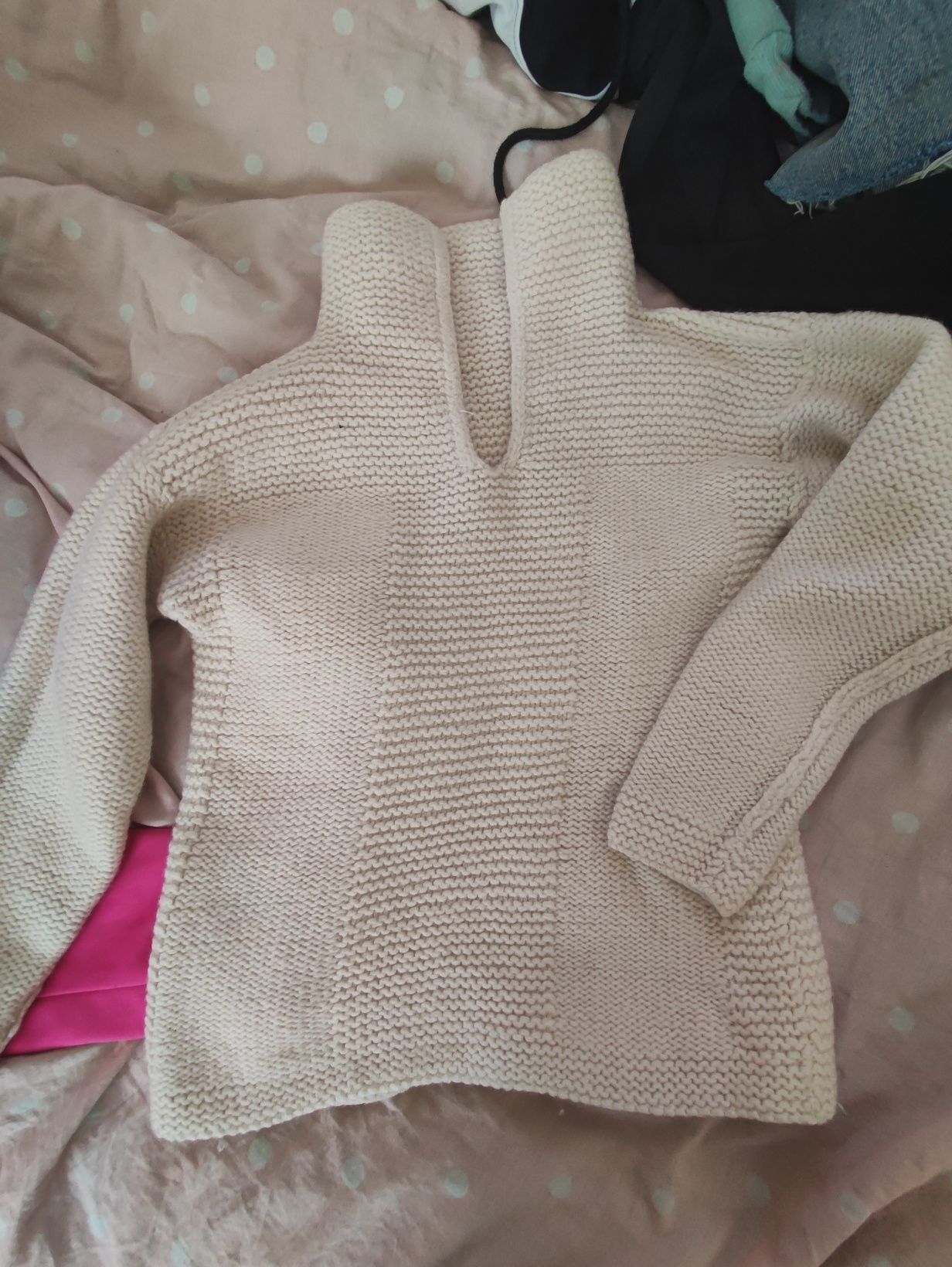 Gruby elegancki sweter
